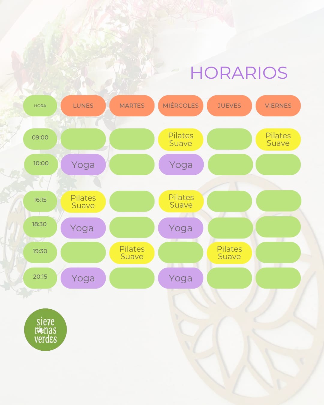 Horario de clases